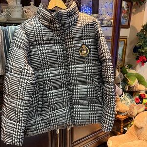 Ralph Lauren Black and White Houndstooth Jacket